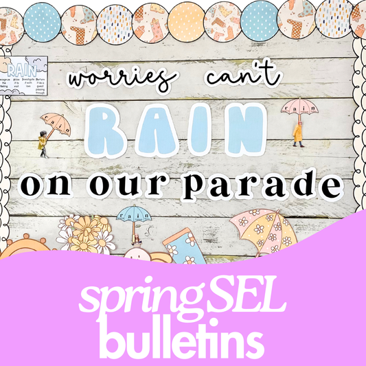 Spring SEL Bulletin Boards for Counseling Offices and Elementary Classrooms