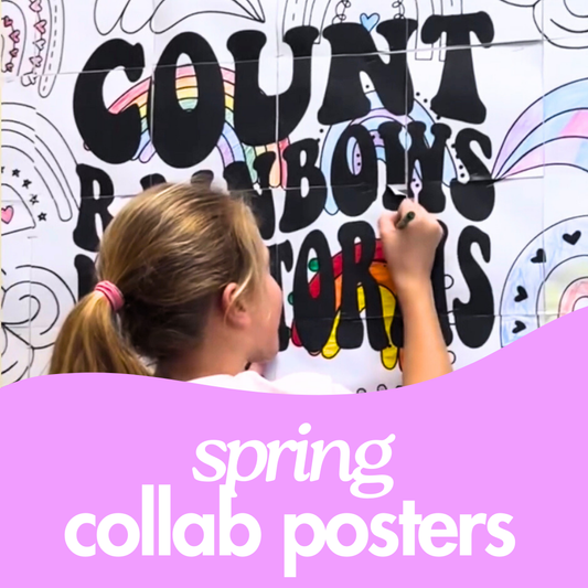 Spring Collaborative Posters for the Classroom - Spring Bulletin Board Ideas for Counseling